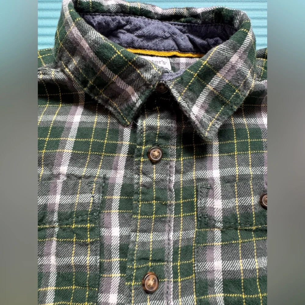 Carter's Green Plaid Shirt